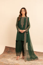 3 Piece Chiffon Embroidered (FL0025)